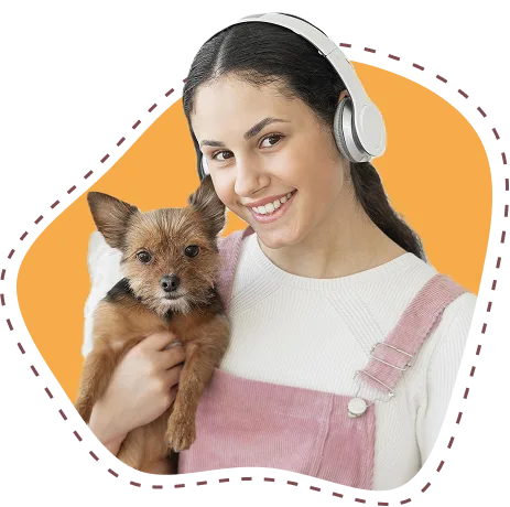 Woman with dog